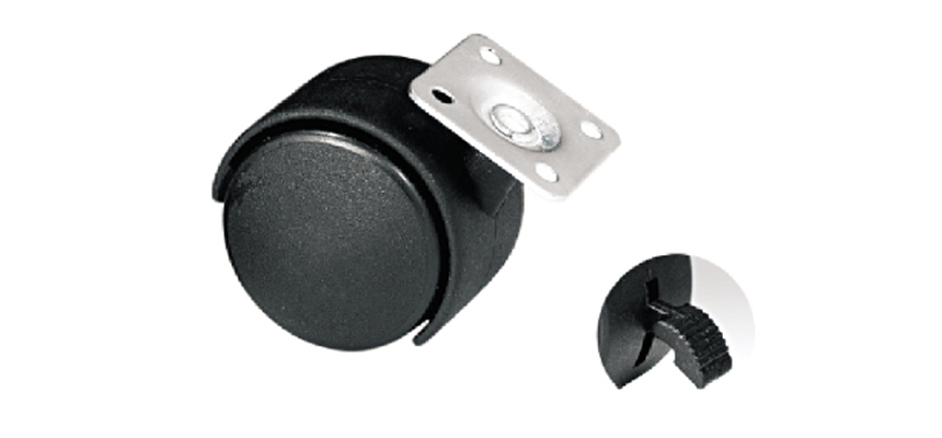 Nylon Castor,Furniture Wheel, With Flat Plat 